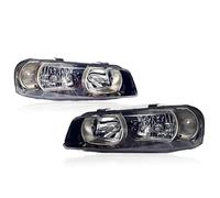 FGGHDR Delantero Montaje Faros Conjunto De Faros LED 2 Uds (lado Del Conductor + Lado Pasajero) Para Nissan Skyline GT-R R34 1993-1995 GTST R33 1999 2000-2007(Style C,Left-hand Drive)