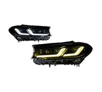 FGGHDR Delantero Montaje Faros Faro Delantero LED Para Coche, Modelo DRL, Lente De Proyector Para G30, 525i, 530i, 535i, 540i, 2017, 2018, 2019 Y 2020(Negro,RHD)
