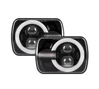 FGGHDR Delantero Montaje Faros Faro Led De 5x7 Pulgadas, Señal De Giro Drl 7x6, Faro De Haz Alto-bajo Para Camioneta Para Toyota MR2 Celica Para Tacoma