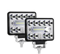 FGGHDR Faro Delantero Barra LED Todoterreno 4 5 6 7 Pulgadas Foco Trabajo LED Para Camión Coche Barco Tractor 4x4 ATV Faros 12 V 24 V(2piece 4inch 54W)