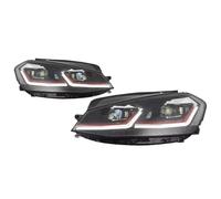 FGGHDR Faro Delantero Faro Delantero Para Golf 7 (2013-2017) MK7 Actualización MK7.5 Modificado DRL Intermitentes Dinámicos LED Accesorios Para Coche(Adapter 1 set)