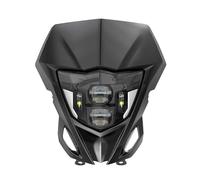 FGGHDR Faros Moto Faro Delantero LED Para Motocicleta, Con Máscara DRL, Carenado Para WR450F Para WR250F WR 450 250 F 2014-2024 2025(Light Mask Black1)