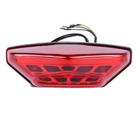 FGGHDR Faros Moto Luz Freno Trasero Para Motocicleta, Lámpara Led Luces Circulación Diurna Para Suzuki Para Scooter Para ATV 12V(1 piece Red Shell)
