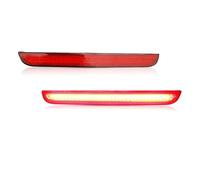 FGGHDR Indicador Espelho LED Reflectoras Parachoques Trasero Coche Freno Traseras Antiniebla Traseras Para Dodge Para Challenger 2015-2022(Red Lens)