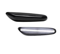 FGGHDR Indicador Espelho Luces Señal Giro Laterales Dinámicas LED Para E90 E91 E92 E93 E60 E61 E81 E82 E83 E84 E88 E46(Smoked Lens white)
