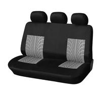 FGHDSSA Funda Asiento Coche Colores Múltiples Resistentes A La Suciedad Los Protectores Asiento Coche Las Cubiertas Asiento l Autobús 9 Plazas(Gray-3PCS)
