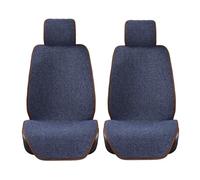 FGHDSSA Funda Asiento Coche Funda Lino para Asiento Coche Cojín Lino Tamaño Gran para Asiento Coche Protector Lavable con Respaldo para Camión SUV Y Furgoneta(2 Seat Blue)