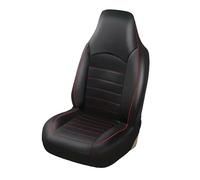 FGHDSSA Funda Asiento Coche Fundas Asiento Cuero PU para Asientos Lanteros Accesorios Interior Coche Fundas Asiento Coche para Todas Las Estaciones Aptas(Red line-1pc)