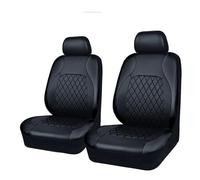 FGHDSSA Funda Asiento Coche Fundas Universales para Asientos Interiores De Coche, 4 Unidades, Acolchadas, De Piel Sintética, para Todas Las Estaciones.(SN-2041-4PCS-BK)