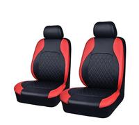 FGHDSSA Funda Asiento Coche Fundas Universales para Asientos Interiores De Coche, 4 Unidades, Acolchadas, De Piel Sintética, para Todas Las Estaciones.(SN-2041-4PCS-RD)