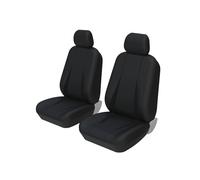 FGHDSSA Funda Asiento Coche Juego Completo Fundas Coche Fundas Protectoras Asientos Automóviles Fundas Asientos Vehículos Accesorios Universales(Black 2 Piece)