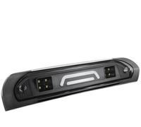 FGHDSSA Luz Freno Central Tercera Luz Freno Ahumada LED 3D Para Dodge Ram 1500 2002-2008 2500 3500 2003-2009