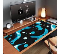 fghgbf Alfombrilla Ratón XXL Resumen Azul y Negro Grande Gaming Mouse Pad 1000x500x2mm,Lavable,con Base de Goma Antideslizante Alfombrilla Escritorio para Oficina,Estudio,Juegos
