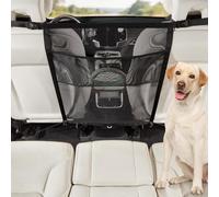 FGHGX Barrera Protectora para Perros para Asiento para Maserati Quattroporte Grecale MC20 Cielo GranTurismo, Red Separadora Coche para Perros Ajuste Malla Barrera Asiento Delantero,C