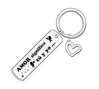 FGHJK 2 Piezas Llaveros San Valentín (Te quiero) - Siempre Te Amaré - Regalos Originales y Divertidos de Aniversario para Novios, Enamorados, Pareja (5)