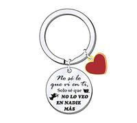 FGHJK 2 Piezas Llaveros San Valentín (Te quiero) - Siempre Te Amaré - Regalos Originales y Divertidos de Aniversario para Novios, Enamorados, Pareja (6)
