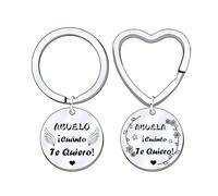 FGHJK 2Pcs Llavero Abuela Abuelo Regalo Abuela Abuelo Llavero Regalo de Cumpleaños Para Abuela Abuelo Regalo Regalos Navidad Día de la Abuela Día del Abuelo Regalos Mujer (1)