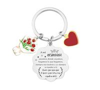 FGHJK Llavero Hermana Regalo de Hermana Regalo de Hermana mayor Regalo de Cumpleaños Hermana Llavero Acero Inoxidable Hermana Llavero Personalizada Mujer Hermana Pulsera a la Mejor Hermana (1)