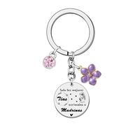 FGHJK Llavero Madrina Regalo Madrina Llavero Madre Tata Amiga Mujer Llavero Regalo de Cumpleaños Navidad para Madrina Tata Amiga Regalo del Día de la Madre Llavero Madrina Bautizo (1)