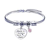 FGHJK Pulsera para Abuela: "Abuela Tú y solo tú Eres la Mejor ", Ideas Regalos Originales Aniversario, Cumpleaños, Navidad, Mujer.