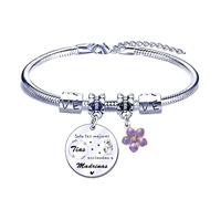 FGHJK Regalo Pulsera para Madrina Madre Tata Amiga Mujer Regalo de Cumpleaños Navidad para Madrina Tata Amiga Regalo del Día de la Madre Te Quiero (2)