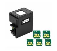 FGHYIFKM Caja De Mantenimiento De Impresora C9344 Tanque De Mantenimiento, Compatible con Epson, L5590 Xp-2100 2105 XP-3100 XP-3105 XP-4100 XP-4105 WF-2810 WF-2830 WF-2835(Tank with 5pc Chip)