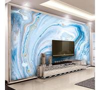 FGJFGGFR Mural 3D para sala de estar papel tapiz abstracto de mármol azul decoración de pared adhesivo artístico pintura de seda