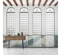 FGJFGGFR Mural 3D para sala de estar papel tapiz con espacio extendido arco interior fondo decoración de pared arte pegatina pintura de pared de seda