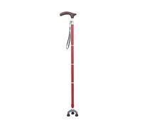 FGJsfhrDTU Bastón, Bastones for Caminar Ajustables Mango de Madera Aleación Aluminio 82-92 cm Multicolor 10 Piezas(Red)