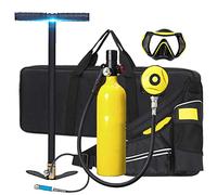 FGKING Botellas de Buceo Equipo de Buceo, Mini Botella de Buceo de 1 litro con Capacidad de 10-20 Minutos, Material Resistente a la presión y a la corrosión con diseño Recargable, para Viajes y Buceo