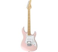 FGN Guitars J-Standard Odyssey - Guitarra eléctrica tradicional (incluye funda), color rosa