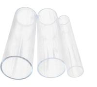 FGNIWAAE 1 Tubo acrílico Transparente de 50 cm de Largo, Tubo Redondo Duradero for proyectos de Bricolaje, jardinería y decoración del hogar(16mm)