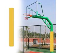 FGNIWAAE 1 Uds. Cojín Acolchado de aro de Baloncesto for Todo Tipo de Clima, Almohadillas envolventes absorbentes de Golpes for Postes de 3 "a 10" de diámetro(Yellow,10in)