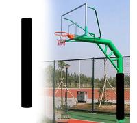 FGNIWAAE Acolchado for Poste de Baloncesto, Ajuste Redondo for Postes de 4, 5, 6 y 8 Pulgadas, Protector for Todo Tipo de Clima, for Uso en Exteriores/sótano, 1 Uds.(Black,140mm)