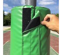 FGNIWAAE Acolchado for Poste de Baloncesto al Aire Libre, cojín de 6 pies for Postes Redondos de Metal de 2-10 Pulgadas, for Uso en Garaje, Patio de Juegos y Gimnasio, 1 Uds.(Green,11.5cm)