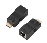 FGNS. 1 par Extensor HDMI, repetidor convertidor de extensión de Cable de Red HDMI a RJ45 sobre un Solo Cable CAT5e/CAT6 de 30 metros, compatible con HDTV 1080P 3D