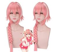 FGO Astolfo Anime pelucas Fate Apocrypha Cosplay peluca rosa larga cola de caballo pelo sintético fiesta de Halloween disfraz peluca + gorro de peluca