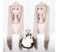 Fgo Destino Gran Orden Marie Antonieta Cosplay Peluca Larga Recta Colas de Caballo Pelo Sintético Adulto Juego de rol Pelucas Anime