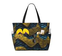 FGPkjh Bolsa de viaje impermeable con estampado de escamas de dragón, ligera, plegable, para gimnasio, picnic, vacaciones