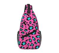 FGPkjh Bonita mochila ligera con estampado de leopardo en el pecho, bolsa diagonal para correr y aventuras al aire libre