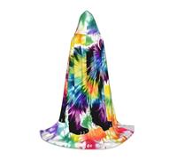 FGPkjh Capa con capucha con estampado de oso bailando y teñido anudado, disfraz de cosplay, carnaval, eventos, celebraciones, viajes al aire libre