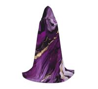 FGPkjh Capa con capucha de mármol con textura morada oscura con 1 estampado, disfraz de cosplay, carnaval, eventos, celebraciones, viajes al aire libre
