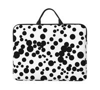 FGPkjh Funda protectora ligera con estampado de puntos grandes en blanco y negro para oficina, negocios, viajes diarios