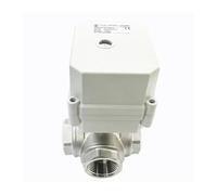 FGRDMUKP Válvula solenoide de 3 vías SS304 DN25 BSP/NPT de 1'' for Control de Agua, Apertura/Cierre en Caso de Corte de Suministro eléctrico, CA 110 V-230 V(T Port Flow B,CR202)