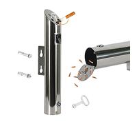 FGRHFKDG Cenicero con Cerradura montado en la Pared, cenicero de Acero Inoxidable, cenicero de Cigarrillos al Aire Libre a Prueba de Viento para jardín, Oficina, Pubs, Clubes, cenicero al Aire Libre