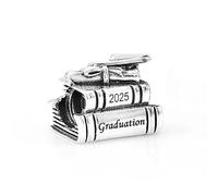 FGT Charm de Libro de Diploma de Graduación Anual compatible con Pulseras de Charms Pandora Regalo para Hija Hermana Nieta Mujeres Graduación, One Size, Cobre Zirconia cúbica, Circonita cúbica
