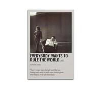FGTGWFC Póster musical de Tears for Fears Everybody Wants to Rule The WorldAlbum Cover Poster Lienzo Arte de pared Póster de pared Decoración de dormitorio Adolescente Casa Decoración Art20x30 cm (20