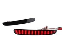 Fguiieqj Reflectora parachoques trasero Tira de luces reflectoras parachoques trasero de coche para N-Box Hatchback 2021-2024 2 piezas luces de freno LED luz de freno(Black Shell)