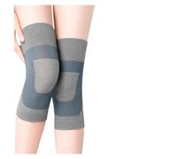 FGUJSUR 1 Pair Knee Warmers For Women Men Brace Support Compression Sleeve Leg Warmer Winter Cycling Ski Running Pad(Gray-Short Style,M for 40-60kg)