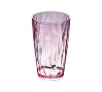 FGUJSUR 6pcs Unbreakable Drinking Glasses 490ml Shatterproof Water Tumblers Reusable Fruit Juice Beer Champagne Cup for Bar(Red)